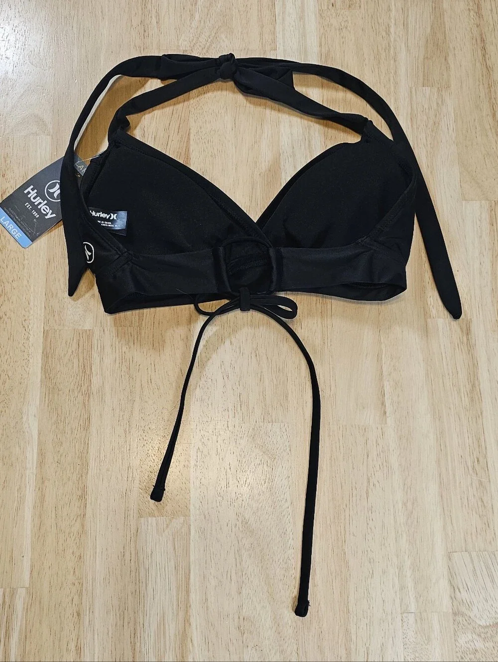 Hurley Black Bikini Top